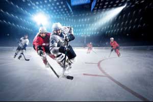 Image of hockey players