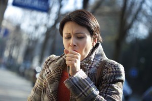 Woman Coughing