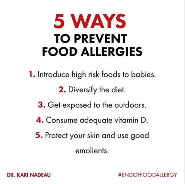 5 ways to prevent food allergies